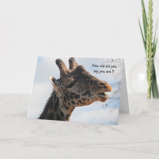 キリおもしろいンオールドエイジ誕生日カード カード (正面)