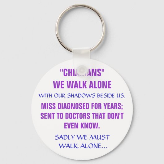 "キリアン"私たちは一人で歩き、影をベジ… キーホルダー (正面)