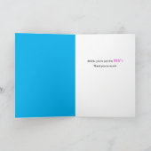 キリカラフルン、万華鏡のように千変万化するパターンサンキューカード サンキューカード (内部)