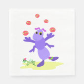 キリギリスのジャグリングおもしろい スタンダードランチョンナプキン (正面)