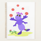 キリギリスのジャグリングおもしろい プランナー手帳 (正面)