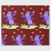 キリギリスのジャグリングおもしろい ラッピングペーパー (フラット)