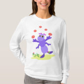 キリギリスのジャグリングおもしろい Tシャツ (正面)