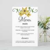 キリギリスイエロー花植物学手描きオイル (スタンド正面)