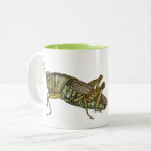 キリギリス ツートーンマグカップ (正面左)