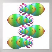 キリシタンの魚のシンボルの家族 ポスター (正面)