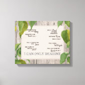 キリシタン私は木の想像林の歌詞しか見ることができない キャンバスプリント (正面)