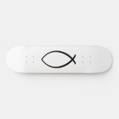 キリシタン魚（イクシス）のシンボル スケートボード (横)