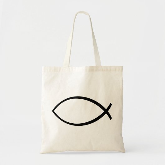 キリシタン魚(イクシス)のシンボル トートバッグ (正面)