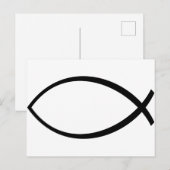 キリシタン魚（イクシス）のシンボル ポストカード (正面/裏面)