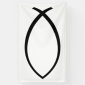 キリシタン魚（イクシス）のシンボル 横断幕 (縦)