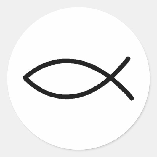 キリシタン魚 ラウンドシール (正面)