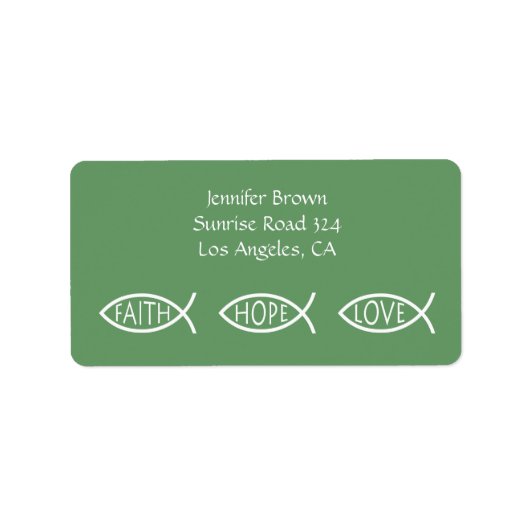 キリシタン魚 | FAITH HOPE LOVE ラベル (正面)