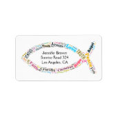 キリシタン魚 | Love Jesus ラベル (正面)