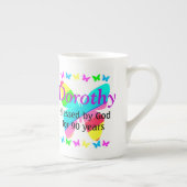 キリスかわいらしト教第90誕生日 ボーンチャイナマグカップ (右)
