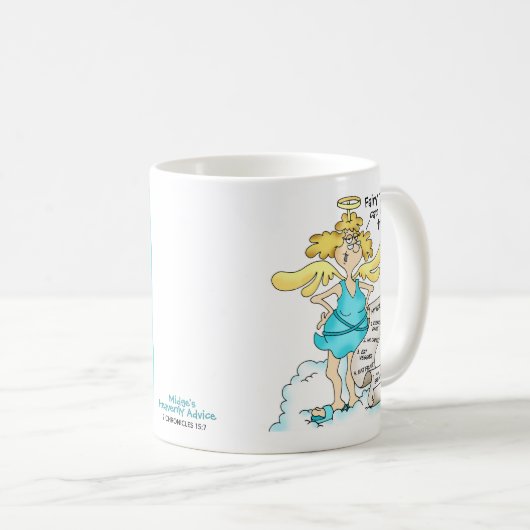 キリストおもしろい教マンガエンジェルダイエットヒント1ゴール コーヒーマグカップ (正面右)