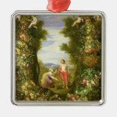 キリストおよびマグダラのマリア メタルオーナメント (正面)