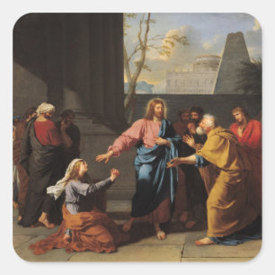 キリストおよびCanaanite女性1783-84年 スクエアシール