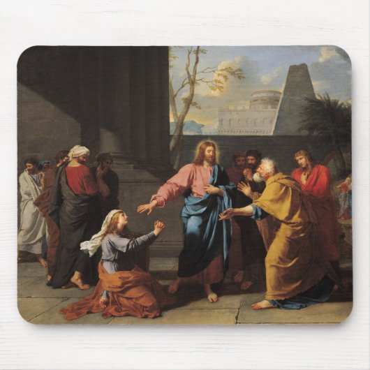 キリストおよびCanaanite女性1783-84年 マウスパッド (正面)
