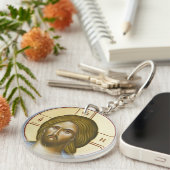 キリストおよびTheotokos二重味方されたKeychain キーホルダー (正面右)