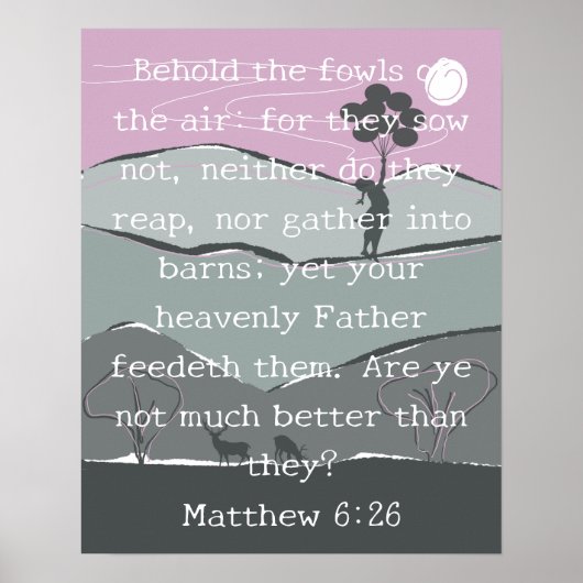 キリストお洒落教聖書引用文ポスター ポスター (正面)