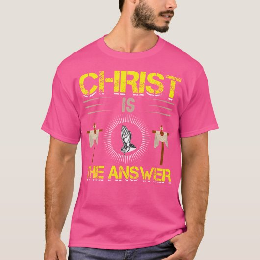 キリストがイエスの答えである Tシャツ (正面)