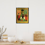 キリストがエルサレムに入ったことを描いたアイコン ポスター (キッチン)