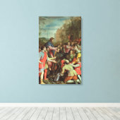 キリストがエルサレムに入ること キャンバスプリント (インサイチュ (ウッドフロア))