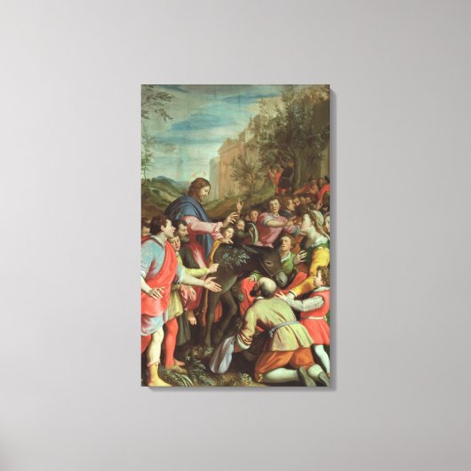 キリストがエルサレムに入ること キャンバスプリント (正面)
