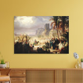 キリストがエルサレムに入ること キャンバスプリント (インサイチュ (リビング))