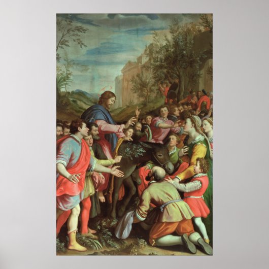 キリストがエルサレムに入ること ポスター (正面)