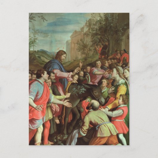 キリストがエルサレムに入ること ポストカード (正面)