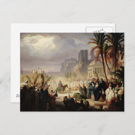 キリストがエルサレムに入ること ポストカード (正面/裏面)