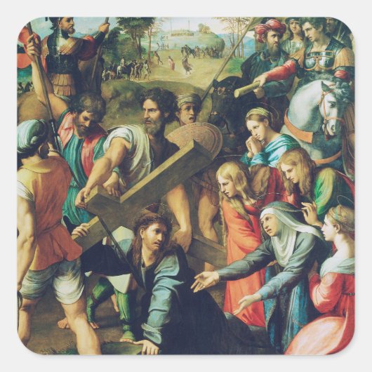 キリストがカルバリーに行く スクエアシール (正面)