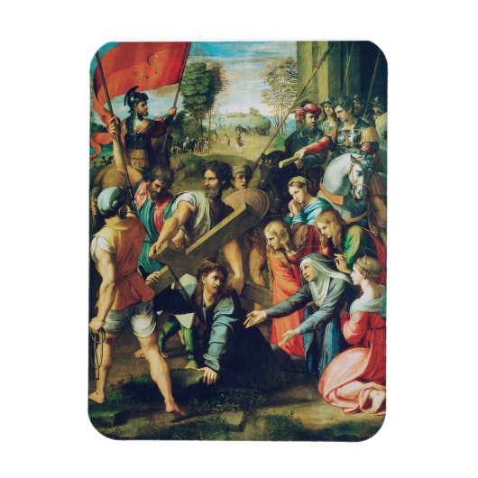 キリストがカルバリーに行く マグネット (縦)