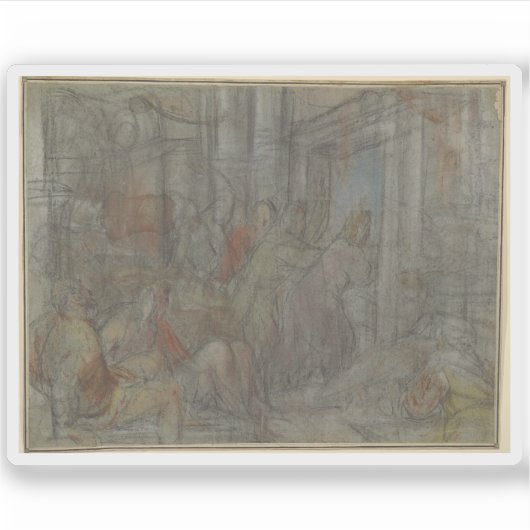 キリストが両替商を神殿から追い出す シール (正面)