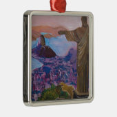 キリストが付いているリオデジャネイロ救い主 メタルオーナメント (右)