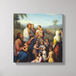 キリストが子どもたちの中で キャンバスプリント