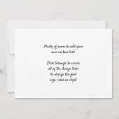 キリストが子供たちを祝福する、ヴィンテージ宗教 招待状 (裏面)