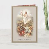 キリストが復活したハッピーイースター復活 シーズンカード (正面)