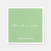 キリストが復活カスタムしたキリスト教復活祭 スタンダードカクテルナプキン (正面)