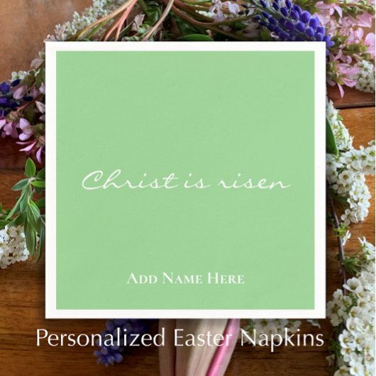キリストが復活カスタムしたキリスト教復活祭 スタンダードカクテルナプキン