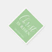 キリストが復活カスタムしたキリスト教復活祭 スタンダードカクテルナプキン (角)