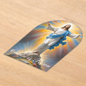 キリストが現れたことを喜ぶ アクリル招待状 (レイダウン)