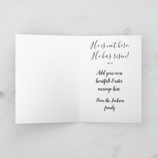 キリストが現れた カード (内部)