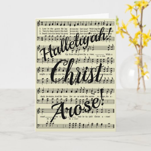 キリストが現れた カード (黄色い花)