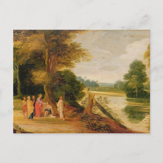 キリストが盲人を癒す ポストカード (正面)