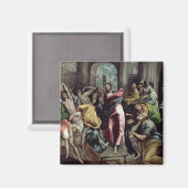 キリストが神殿から商人たちを導く マグネット (正面/裏面)