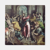 キリストが神殿から商人たちを導く マグネット (正面)