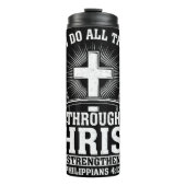 キリストが私を強めるフィリップス・グラフィック タンブラー (正面)